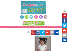 Tablet Screenshot of couponsaregreat.net